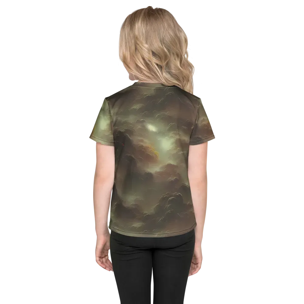 Celestial Dreamscape on Kids Crew Neck T-Shirt — Back