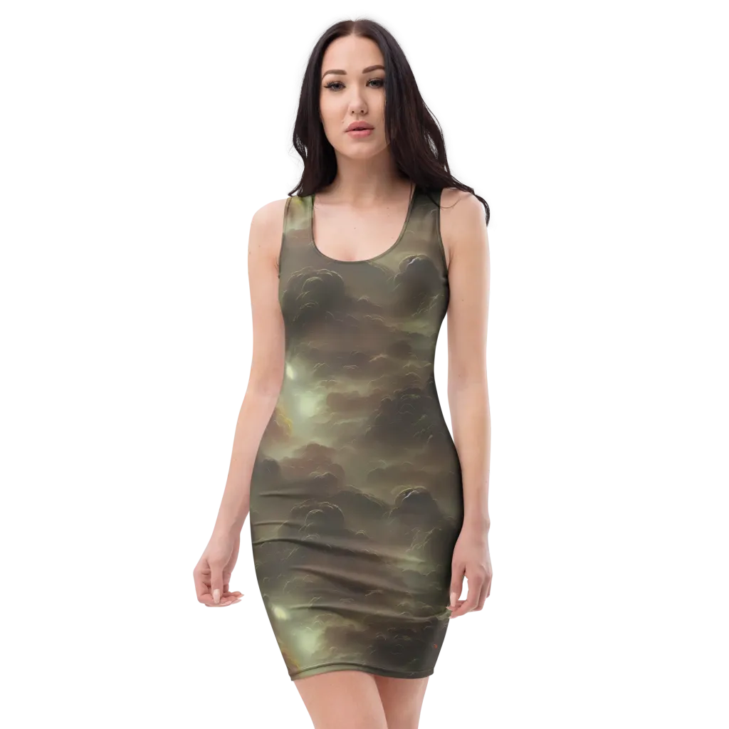 Celestial Dreamscape on Bodycon Dress — Front