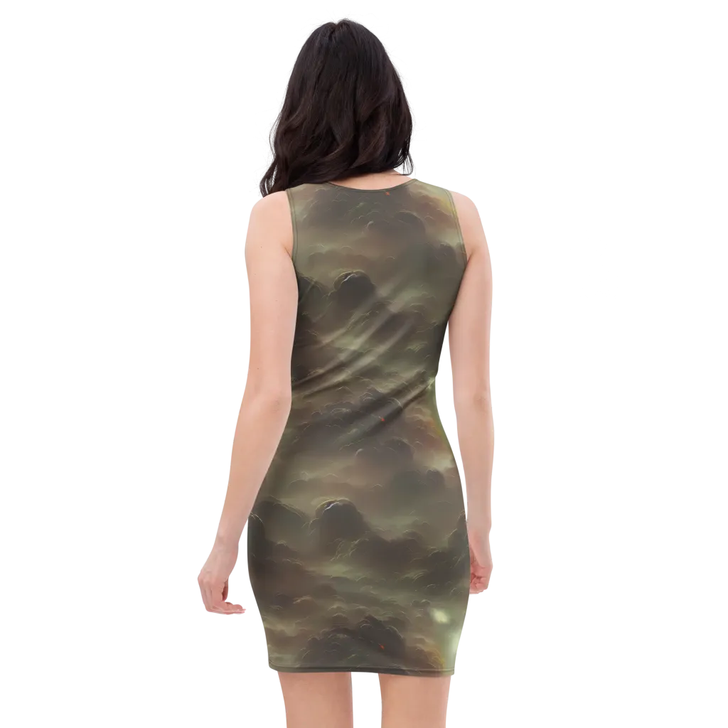 Celestial Dreamscape on Bodycon Dress — Back