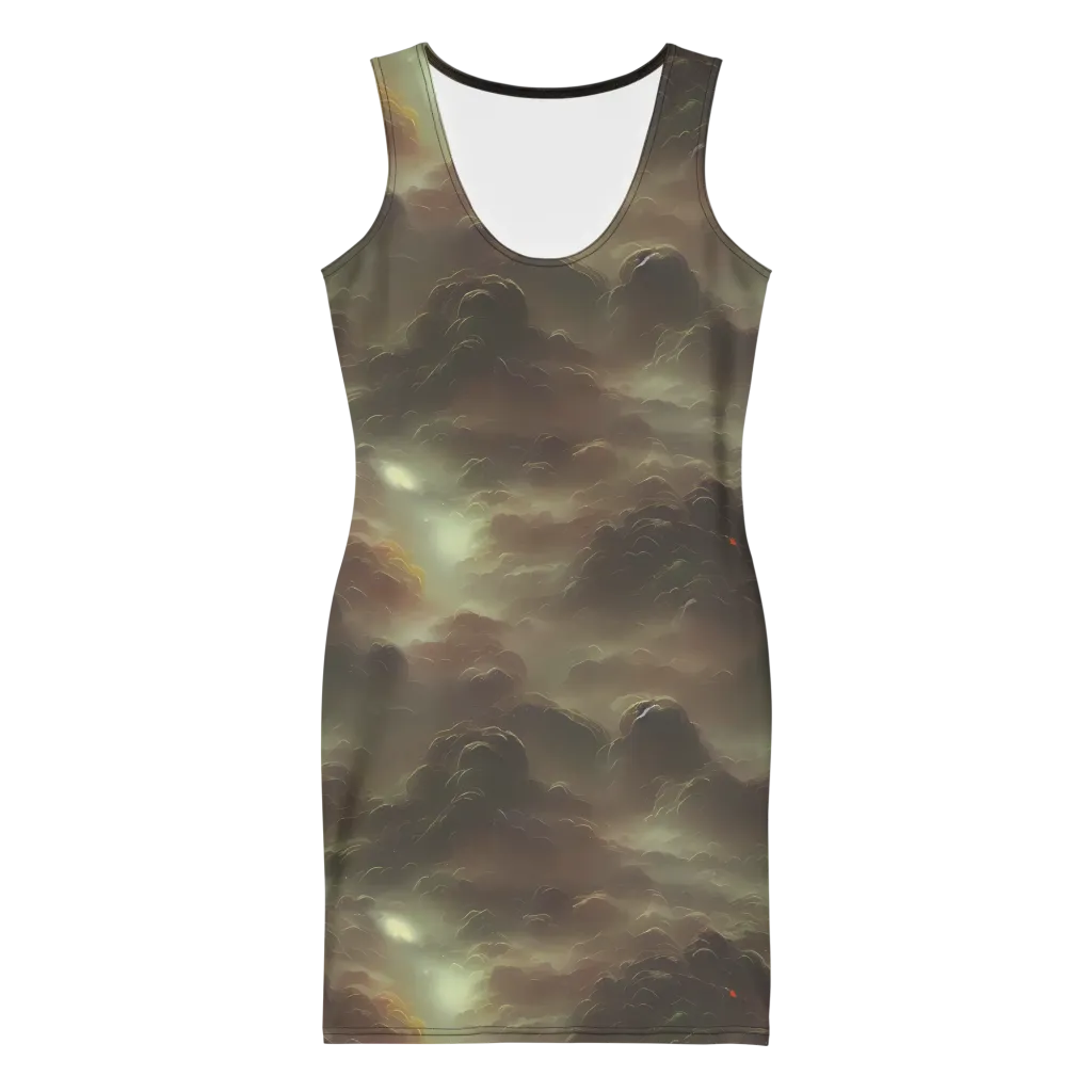 Celestial Dreamscape on Bodycon Dress — Front