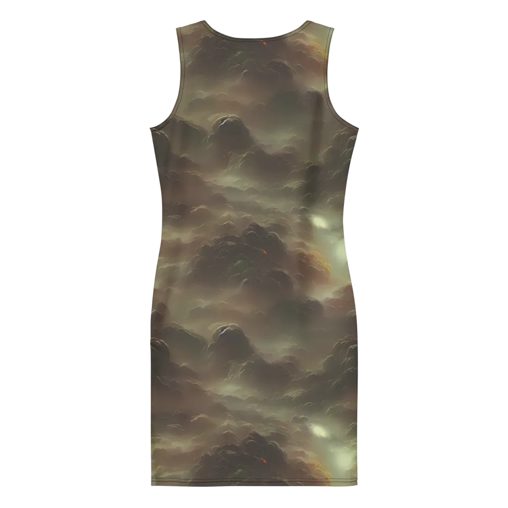 Celestial Dreamscape on Bodycon Dress — Back