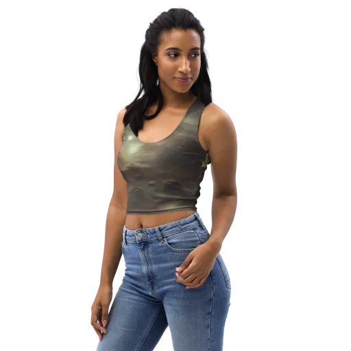 Celestial Dreamscape on a Crop Top