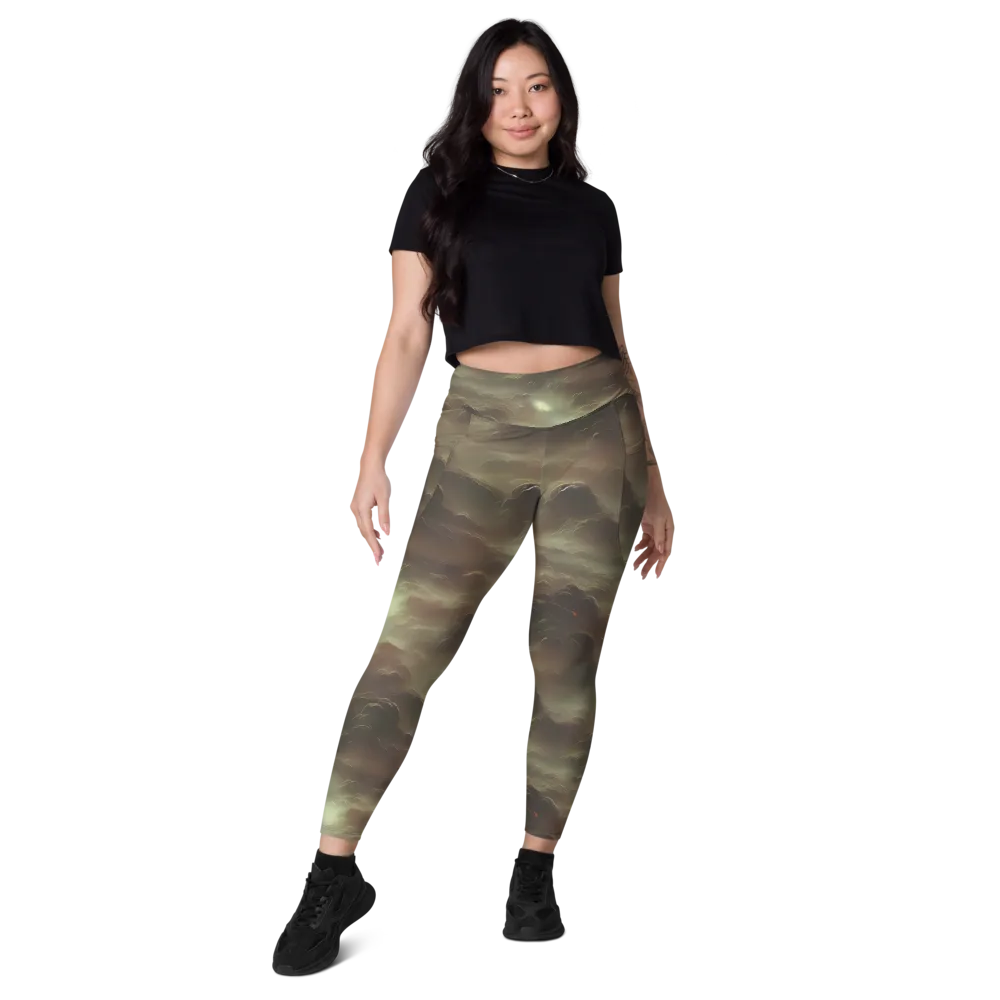 Celestial Dreamscape on Leggings with Pockets — Front