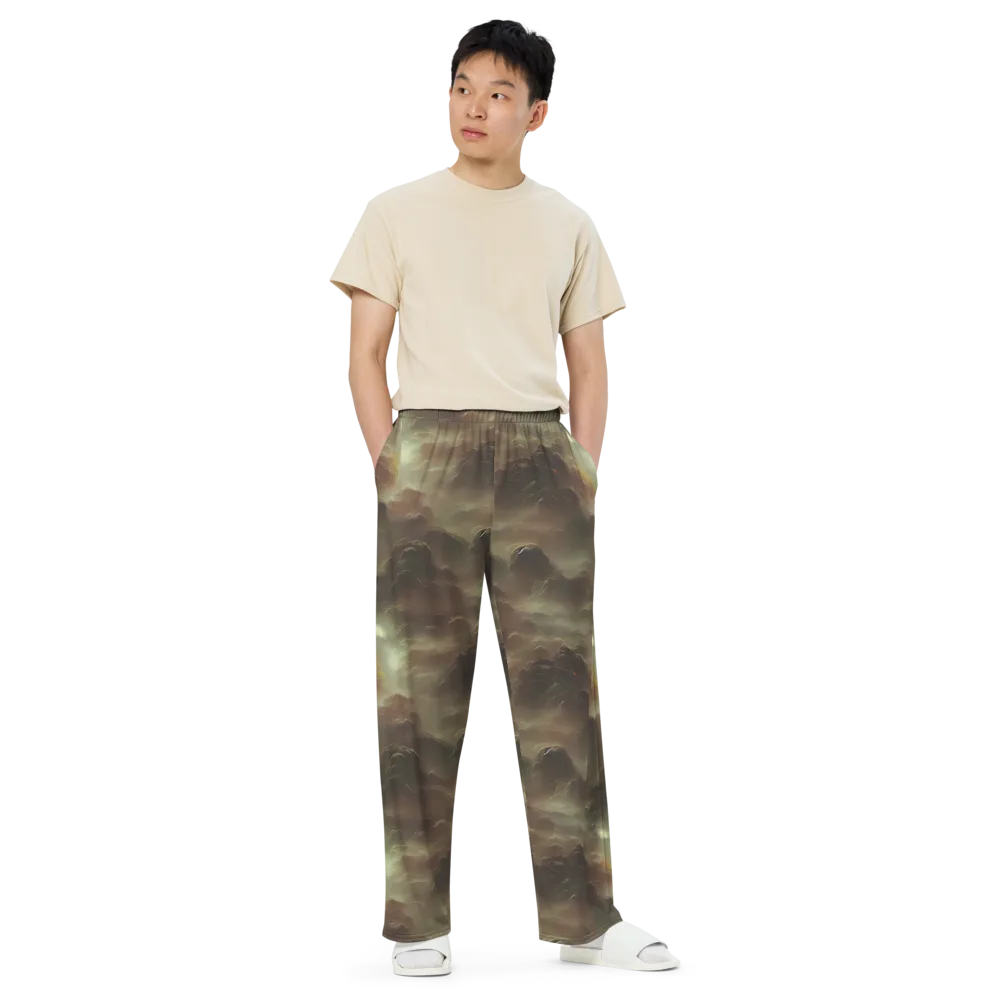 Celestial Dreamscape on Wide-Leg Pants — Front