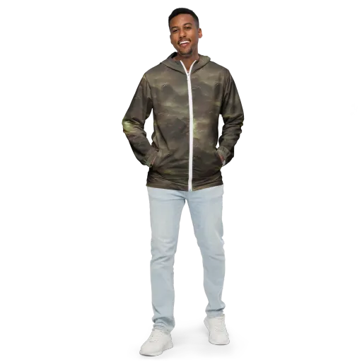 Celestial Dreamscape on a Men's Windbreaker