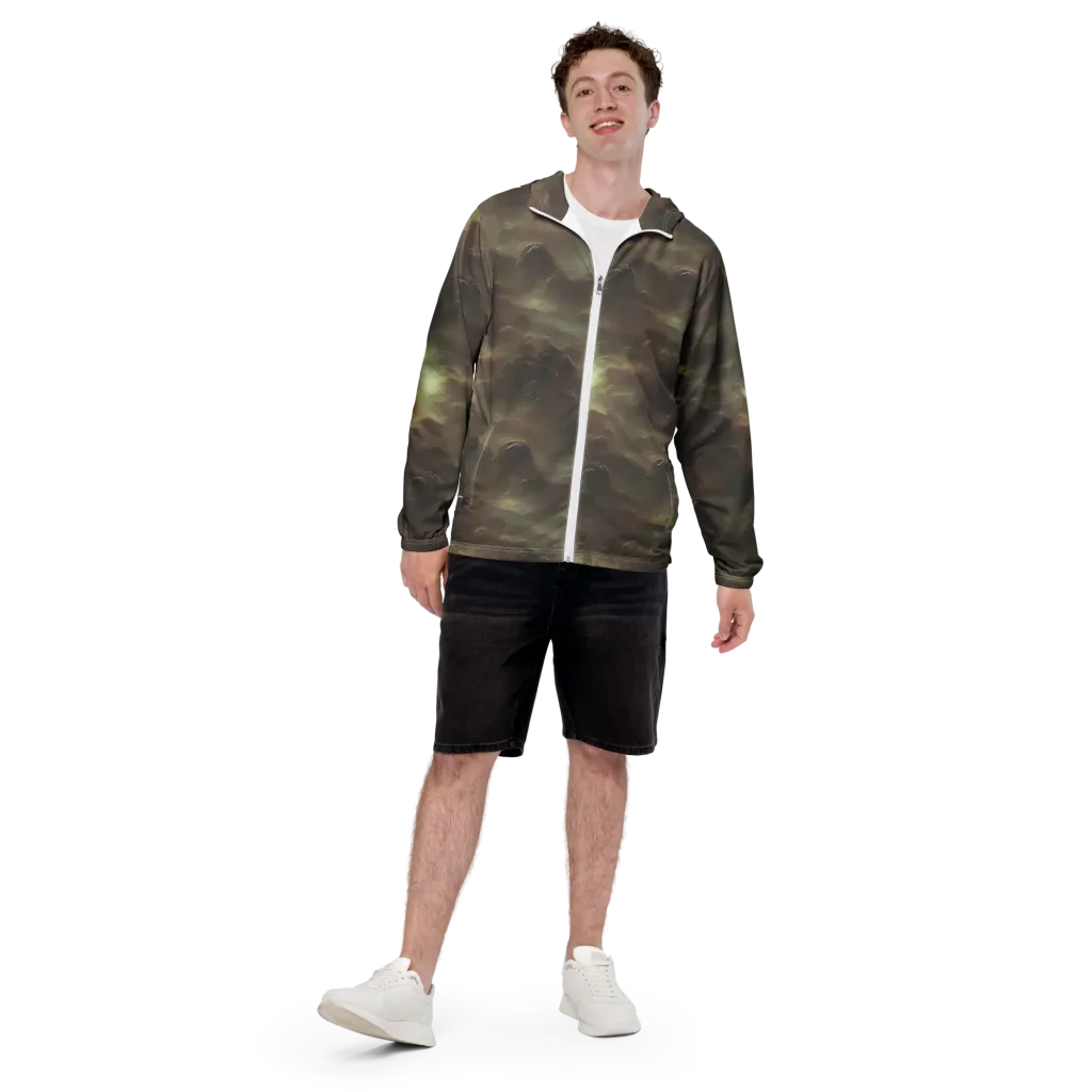 Celestial Dreamscape on Men's Windbreaker — Front