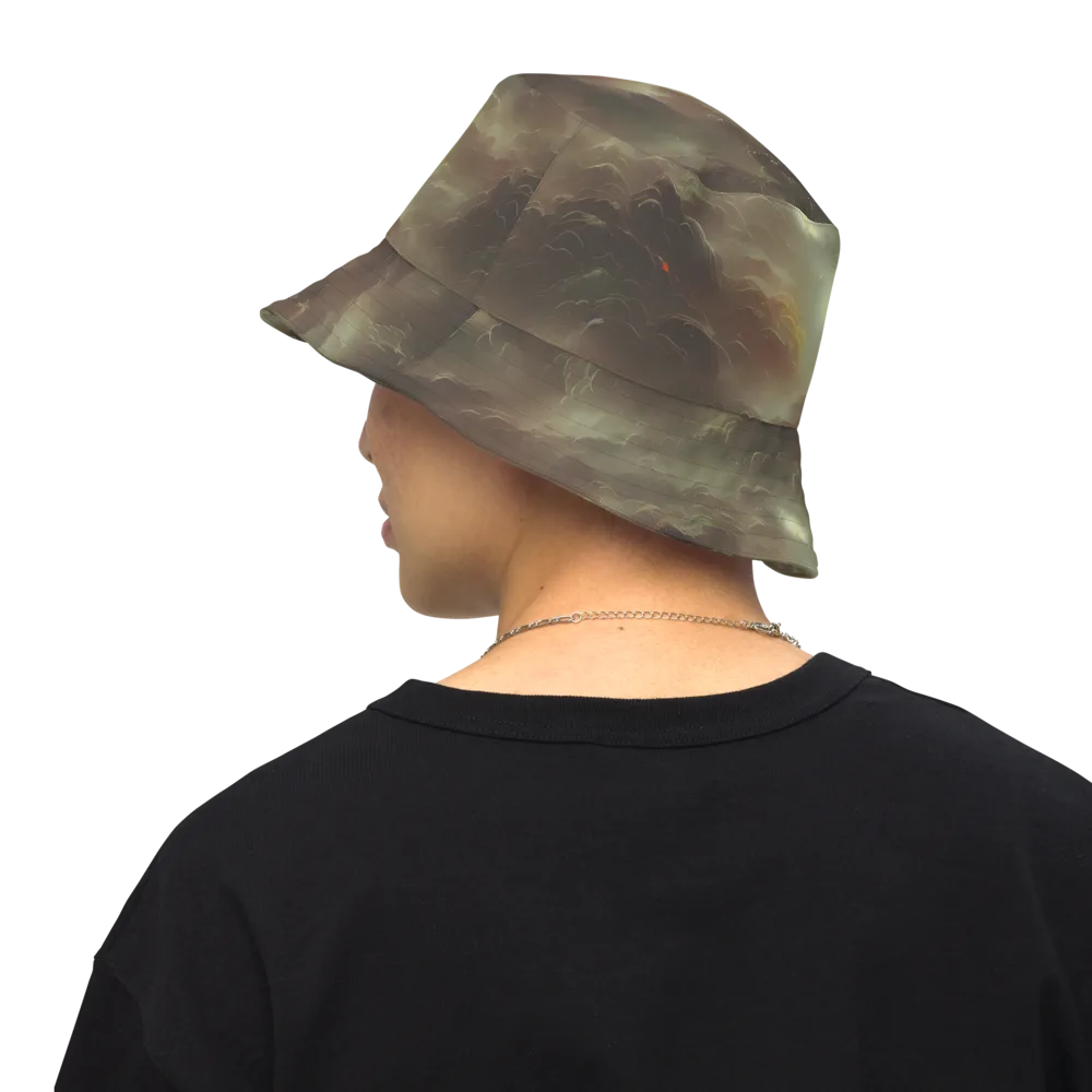 Celestial Dreamscape on Reversible Bucket Hat — Back Inside