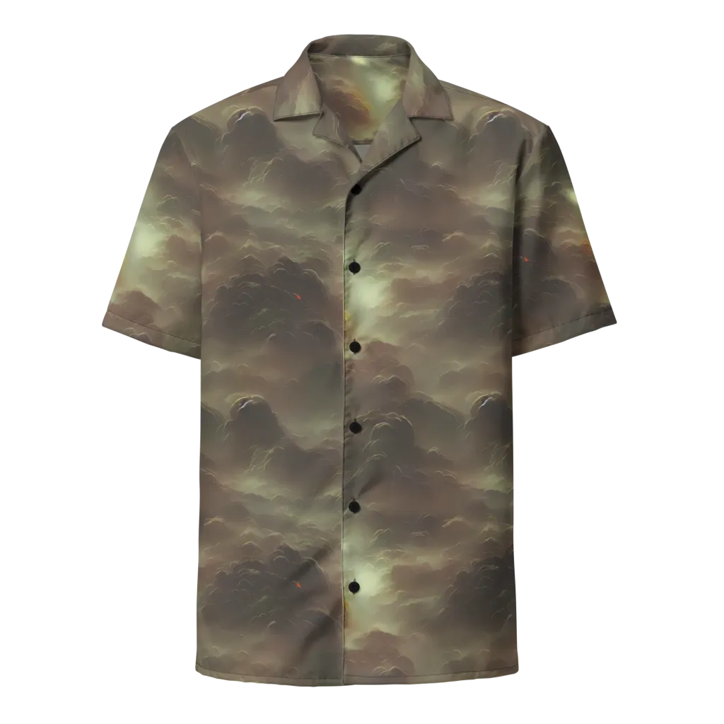 Celestial Dreamscape on Button Shirt — Front