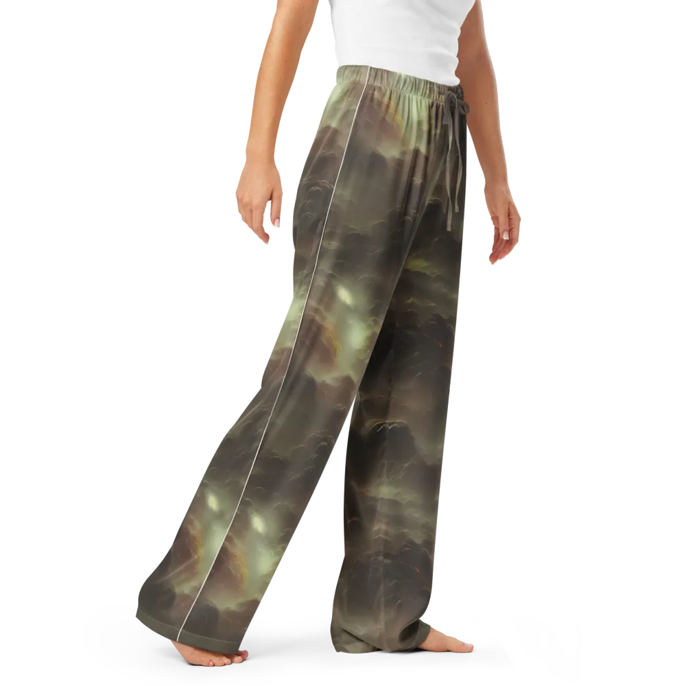 Celestial Dreamscape on Women's Pajama Pants — Right Front