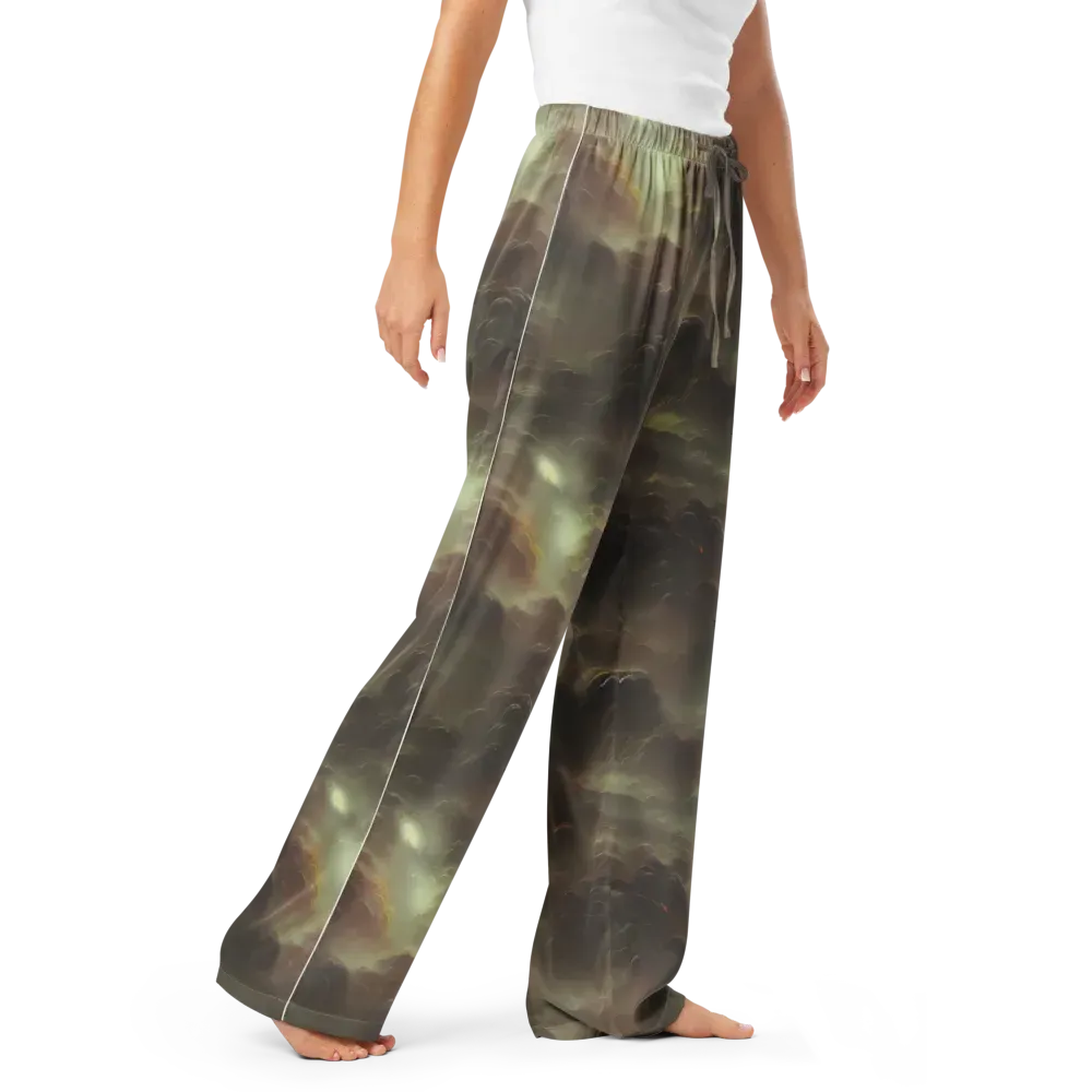 Celestial Dreamscape on Women's Pajama Pants — Right Front