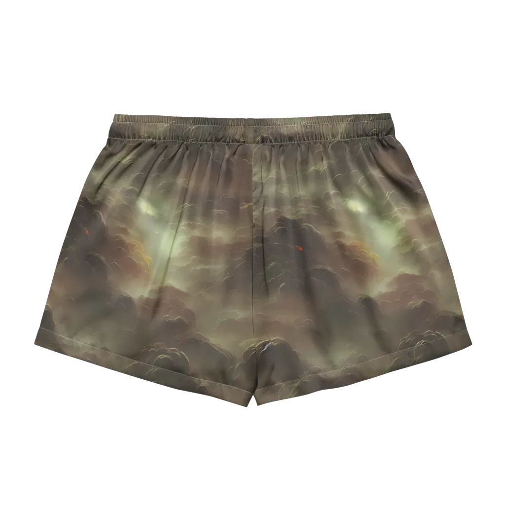 Celestial Dreamscape on Women's Pajama Shorts — Back