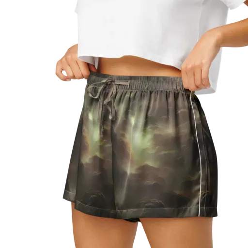 Celestial Dreamscape on a Women's Pajama Shorts