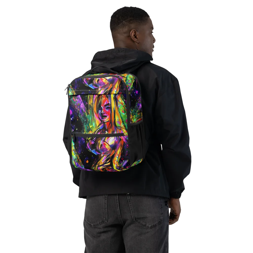 Galactic Flamenco on Utility Backpack — Back