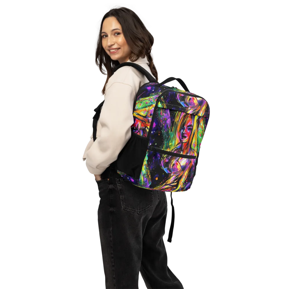 Galactic Flamenco on Utility Backpack — Back