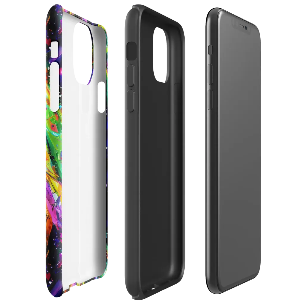 Galactic Flamenco on Tough Case for iPhone® — Right