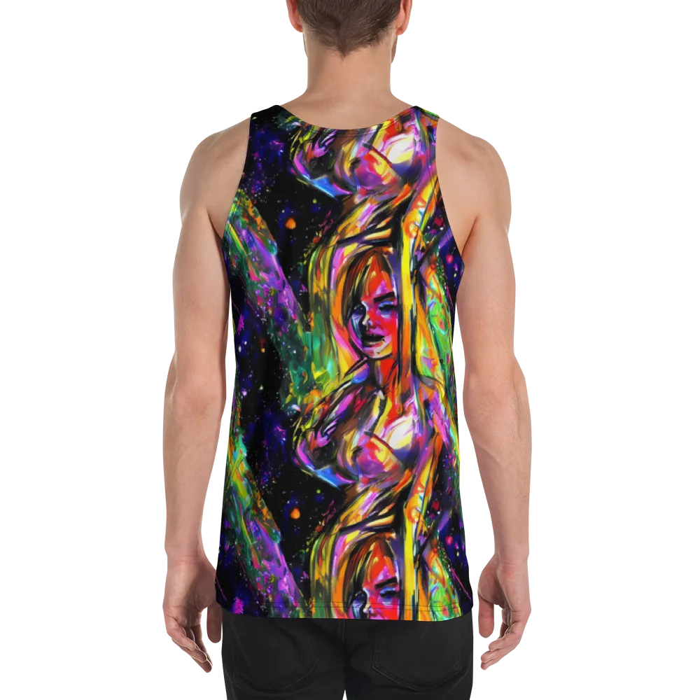 Galactic Flamenco on Men's Tank Top — Back