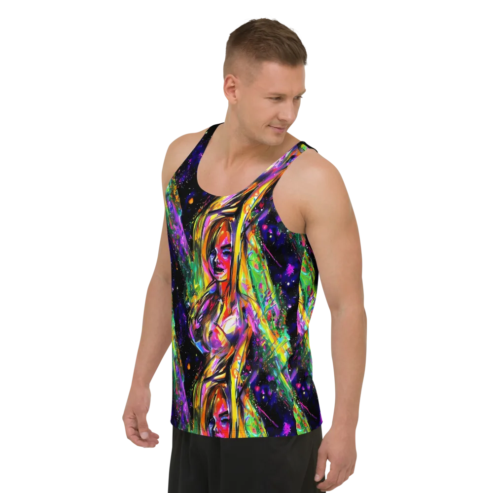 Galactic Flamenco on Men's Tank Top — Left Front