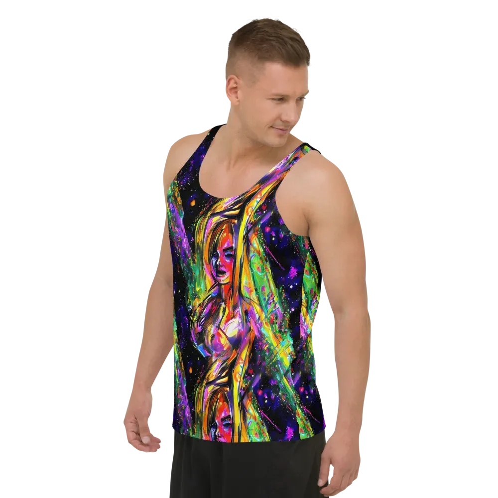 Galactic Flamenco on Men's Tank Top — Left Front