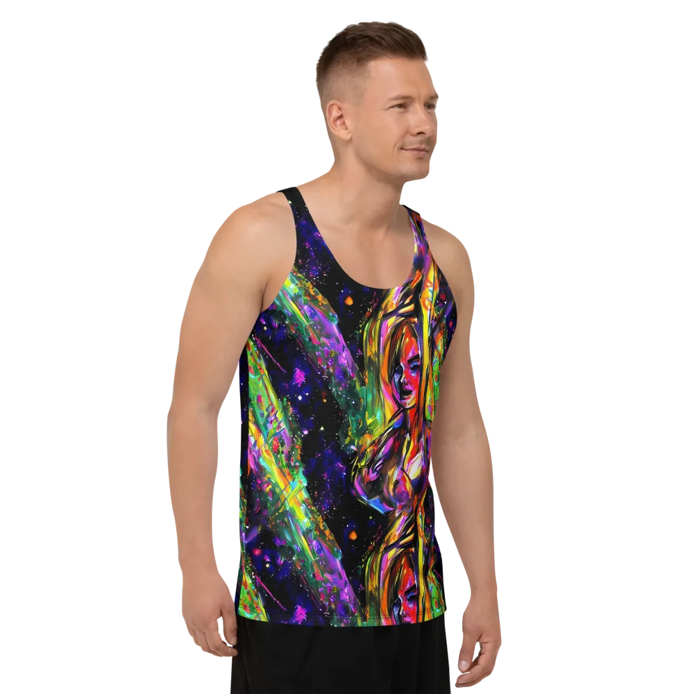 Galactic Flamenco on Men's Tank Top — Right Front