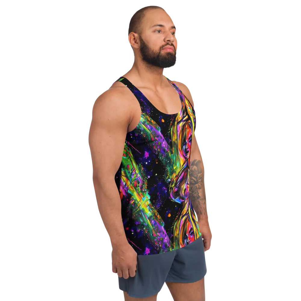 Galactic Flamenco on Men's Tank Top — Right Front
