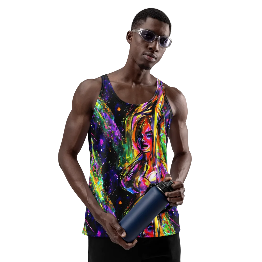 Galactic Flamenco on Men's Tank Top — Front