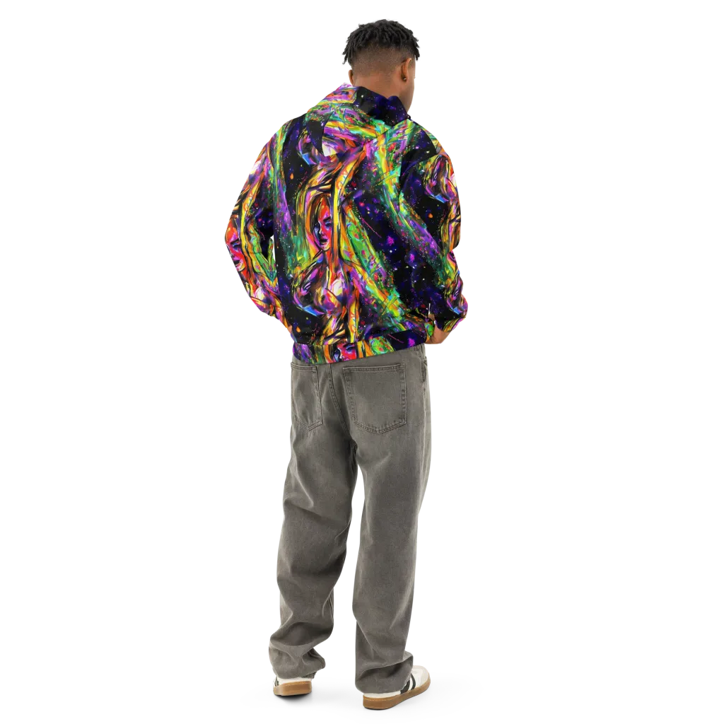 Galactic Flamenco on Cotton Hoodie — Back