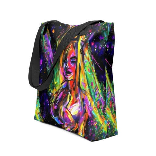 Galactic Flamenco on a Tote Bag