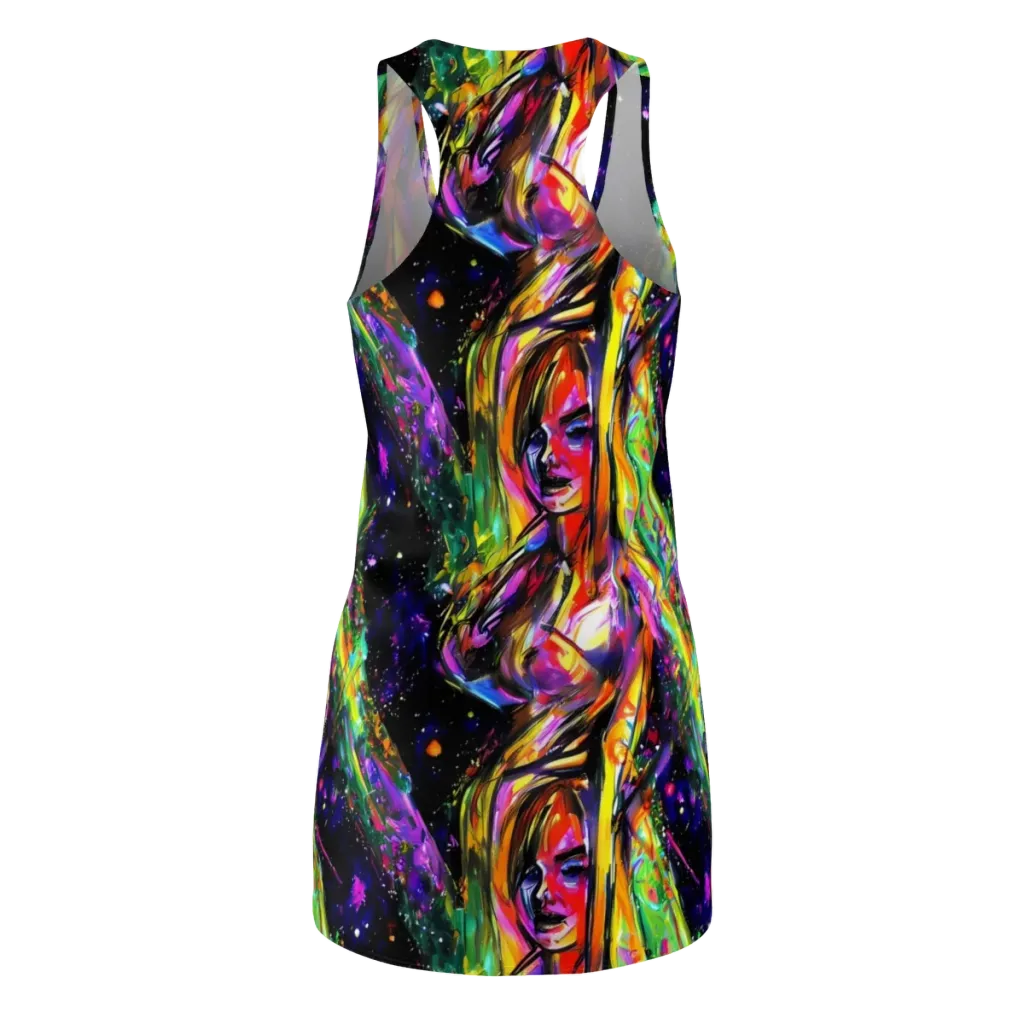 Galactic Flamenco on Racerback Dress — Back
