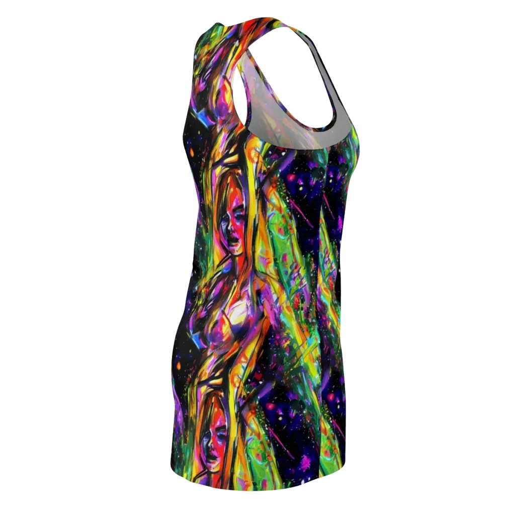 Galactic Flamenco on Racerback Dress — Back Side