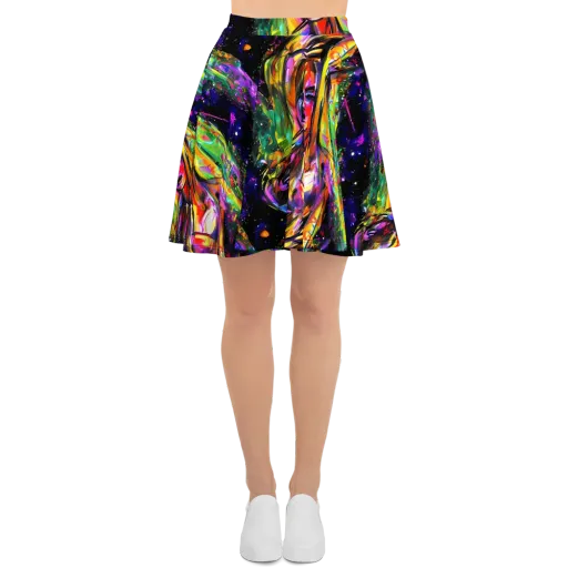Galactic Flamenco on a Skater Skirt