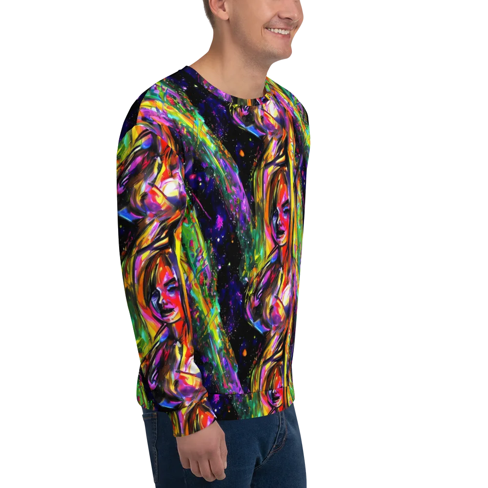 Galactic Flamenco on Sweatshirt — Right Front