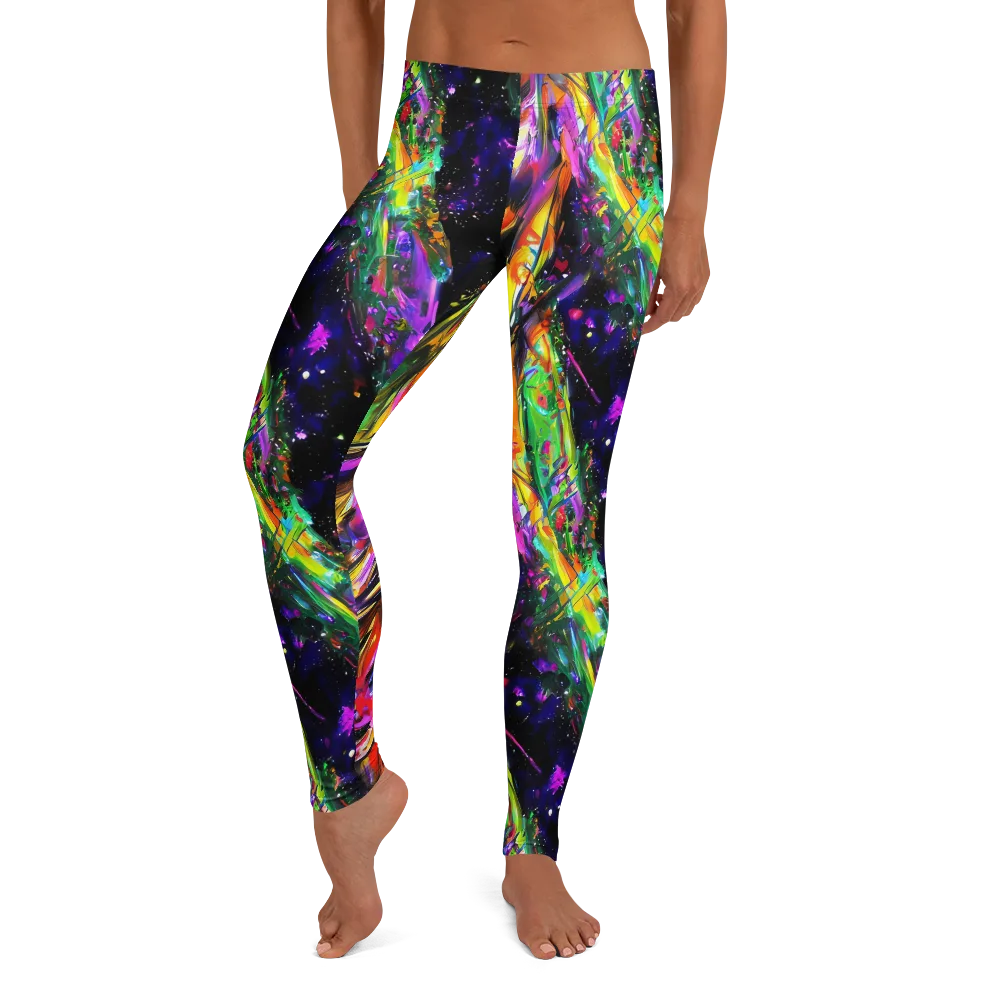 Galactic Flamenco on Leggings — Front