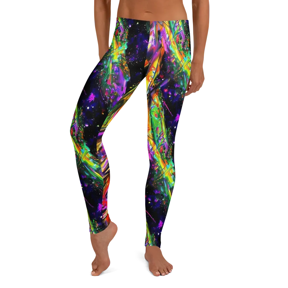 Galactic Flamenco on Leggings — Front