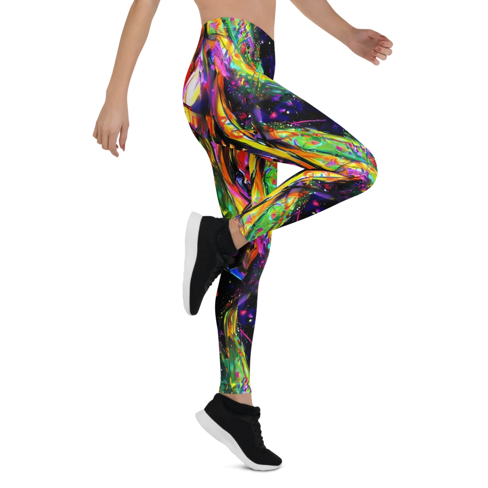 Galactic Flamenco on Leggings — Right