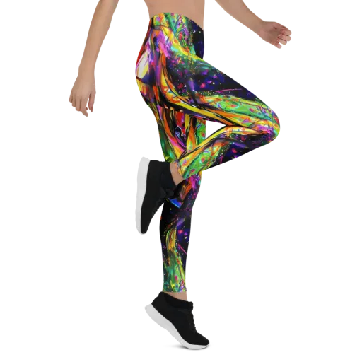 Galactic Flamenco on a Leggings