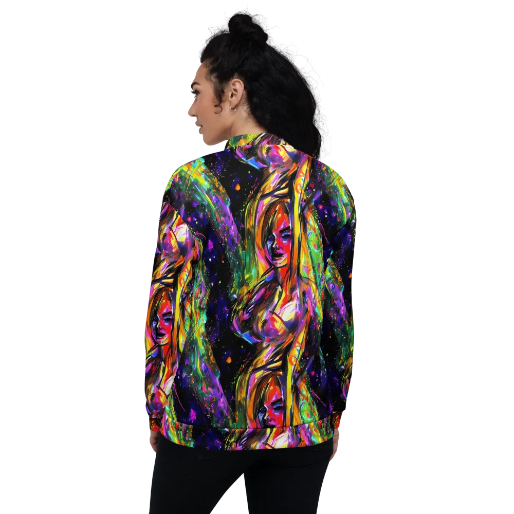 Galactic Flamenco on Bomber Jacket — Back