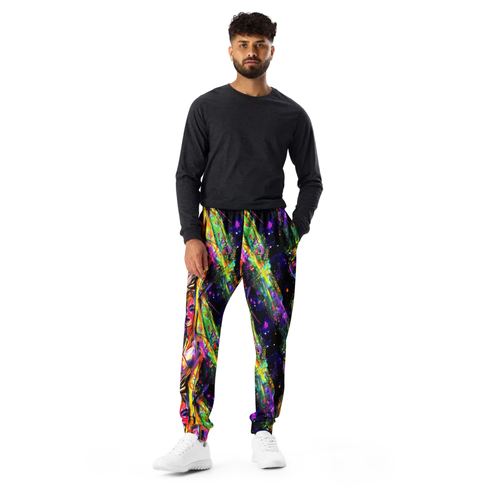 Galactic Flamenco on Men's Joggers — Front