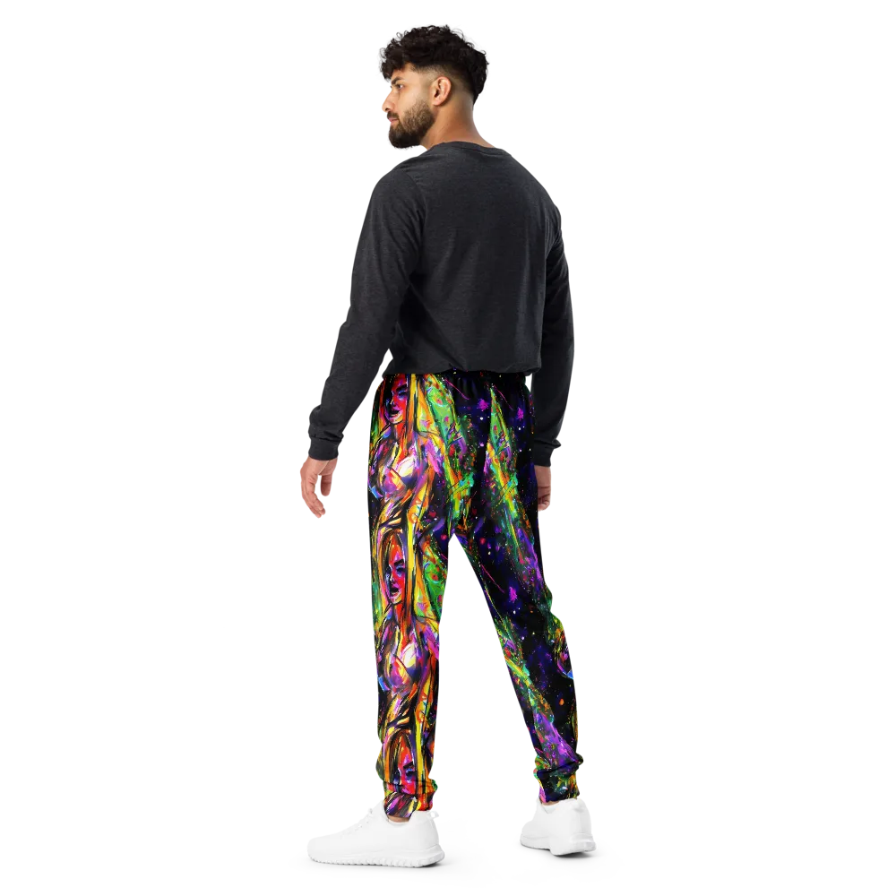 Galactic Flamenco on Men's Joggers — Back