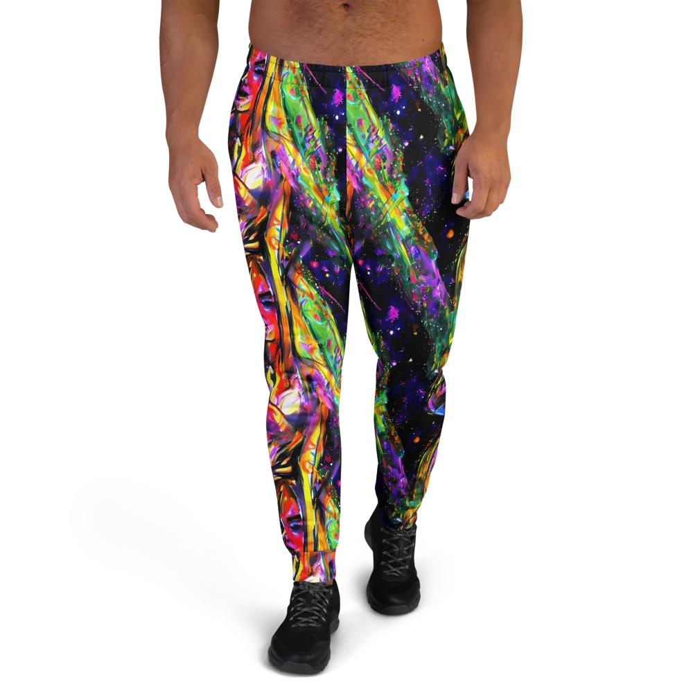 Galactic Flamenco on Men's Joggers — Front
