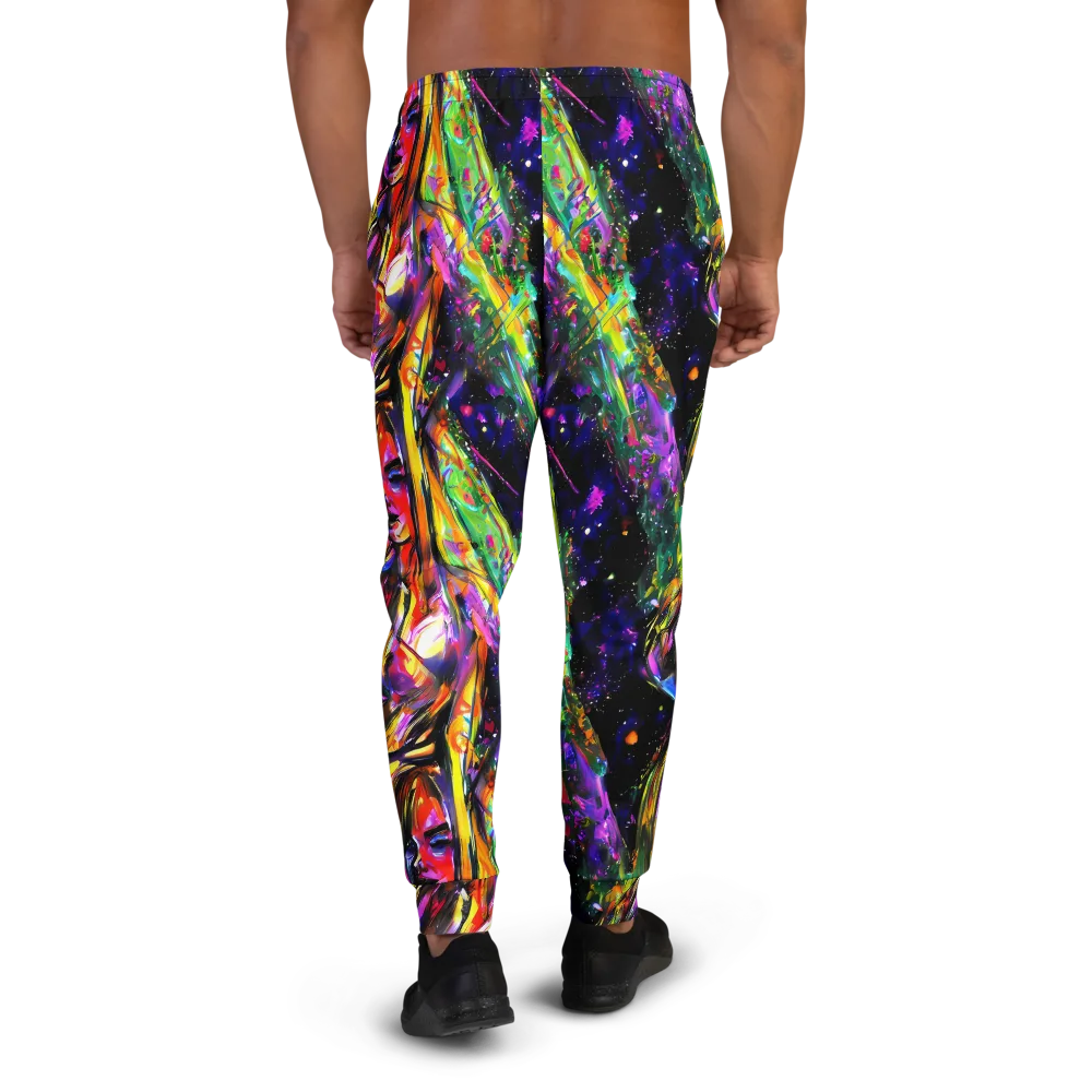 Galactic Flamenco on Men's Joggers — Back