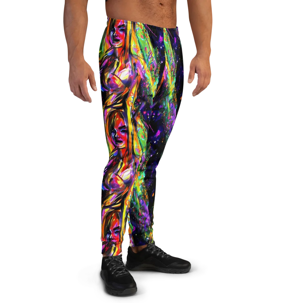 Galactic Flamenco on Men's Joggers — Right