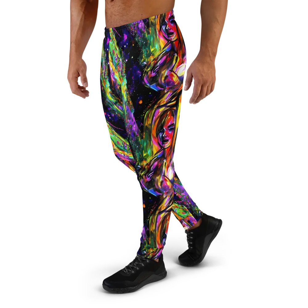 Galactic Flamenco on Men's Joggers — Left