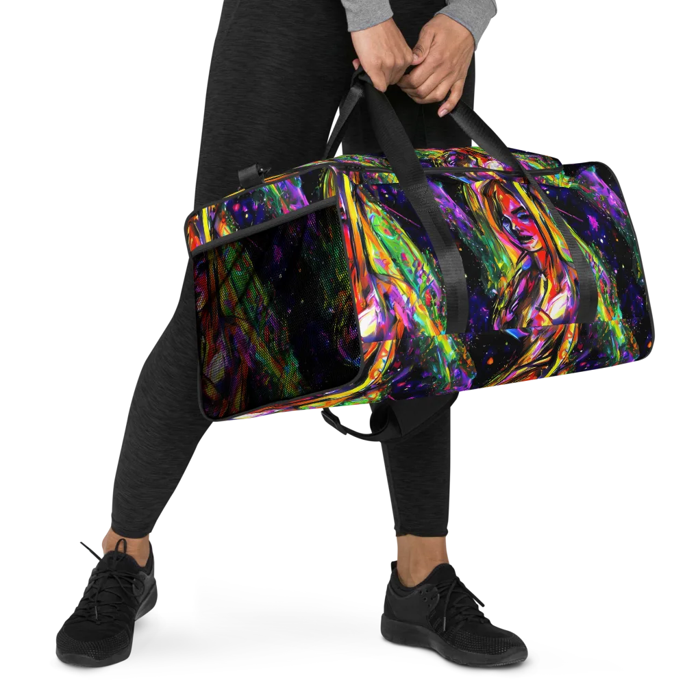 Galactic Flamenco on Duffle Bag — Right Front