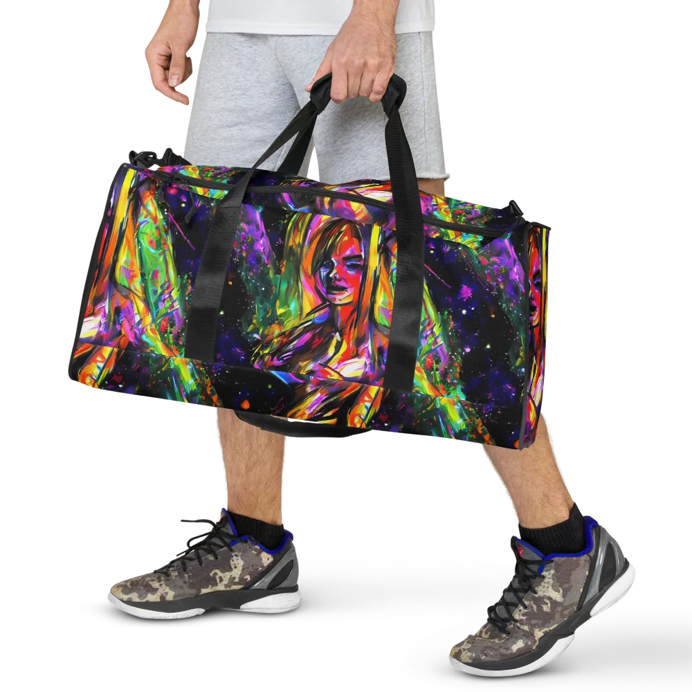 Galactic Flamenco on Duffle Bag — Front