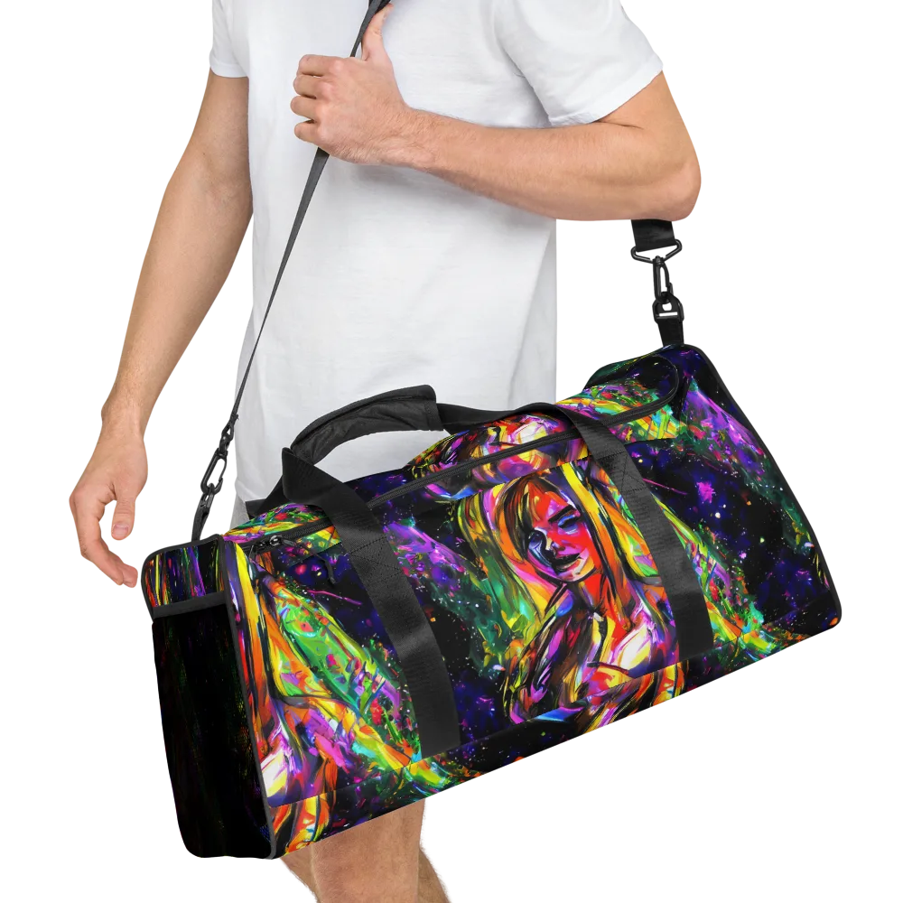 Galactic Flamenco on Duffle Bag — Right Front