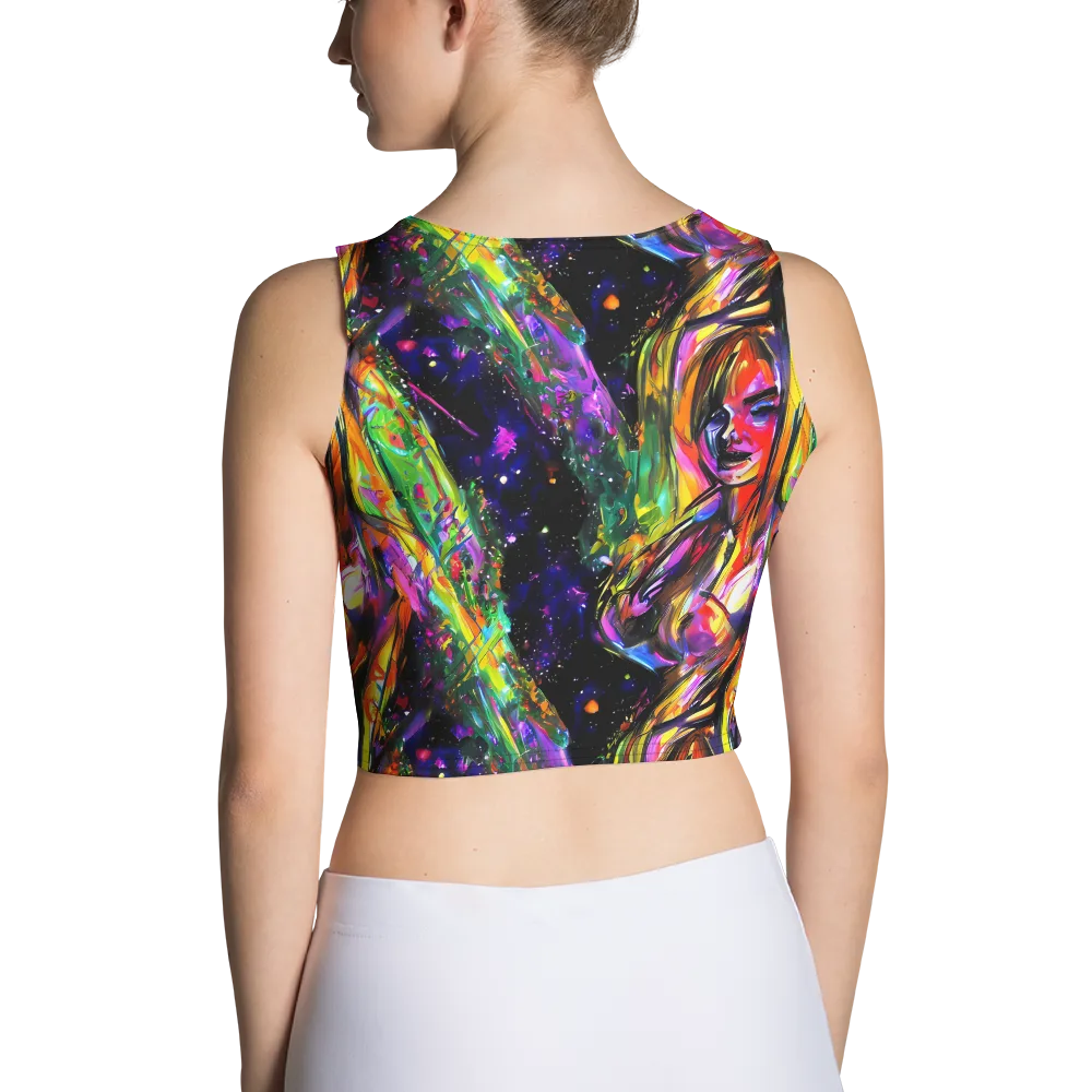 Galactic Flamenco on Crop Top — Back