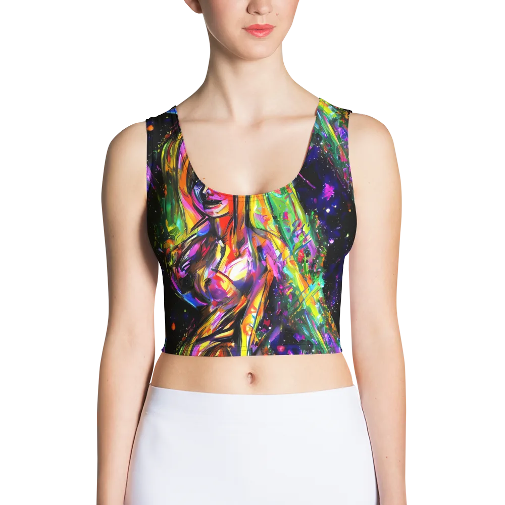 Galactic Flamenco on Crop Top — Front