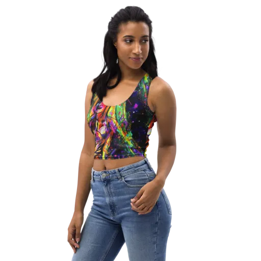 Galactic Flamenco on a Crop Top