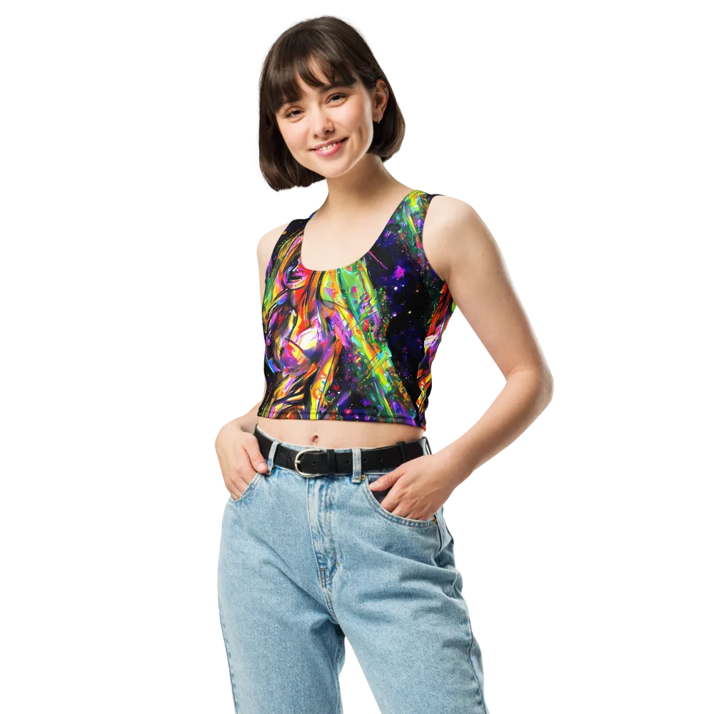 Galactic Flamenco on Crop Top — Front