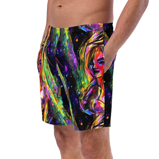 Galactic Flamenco on a Swim Trunks